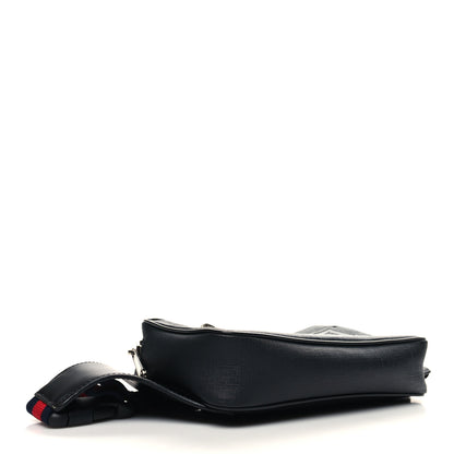 Gucci Soft GG Supreme Monogram Web Belt Bag Black Grey 4 of 12