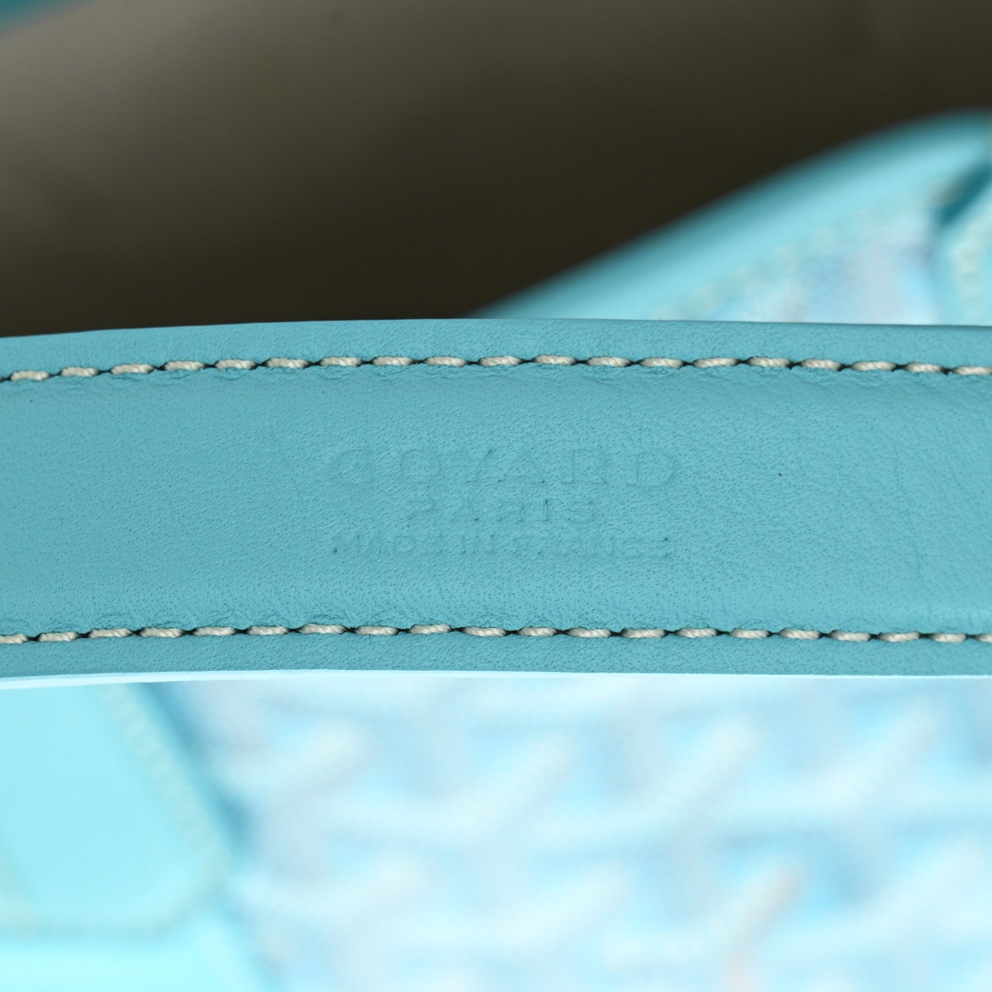 Goyardine Belharra PM Bleu Turquoise