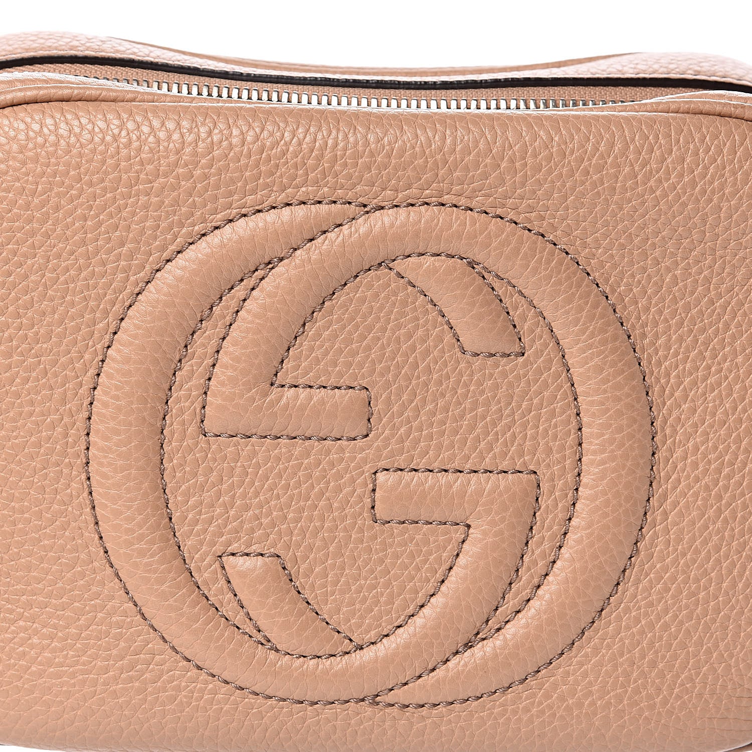 Gucci Pebbled Calfskin Small Soho Disco Bag Rose Beige 11 of 11