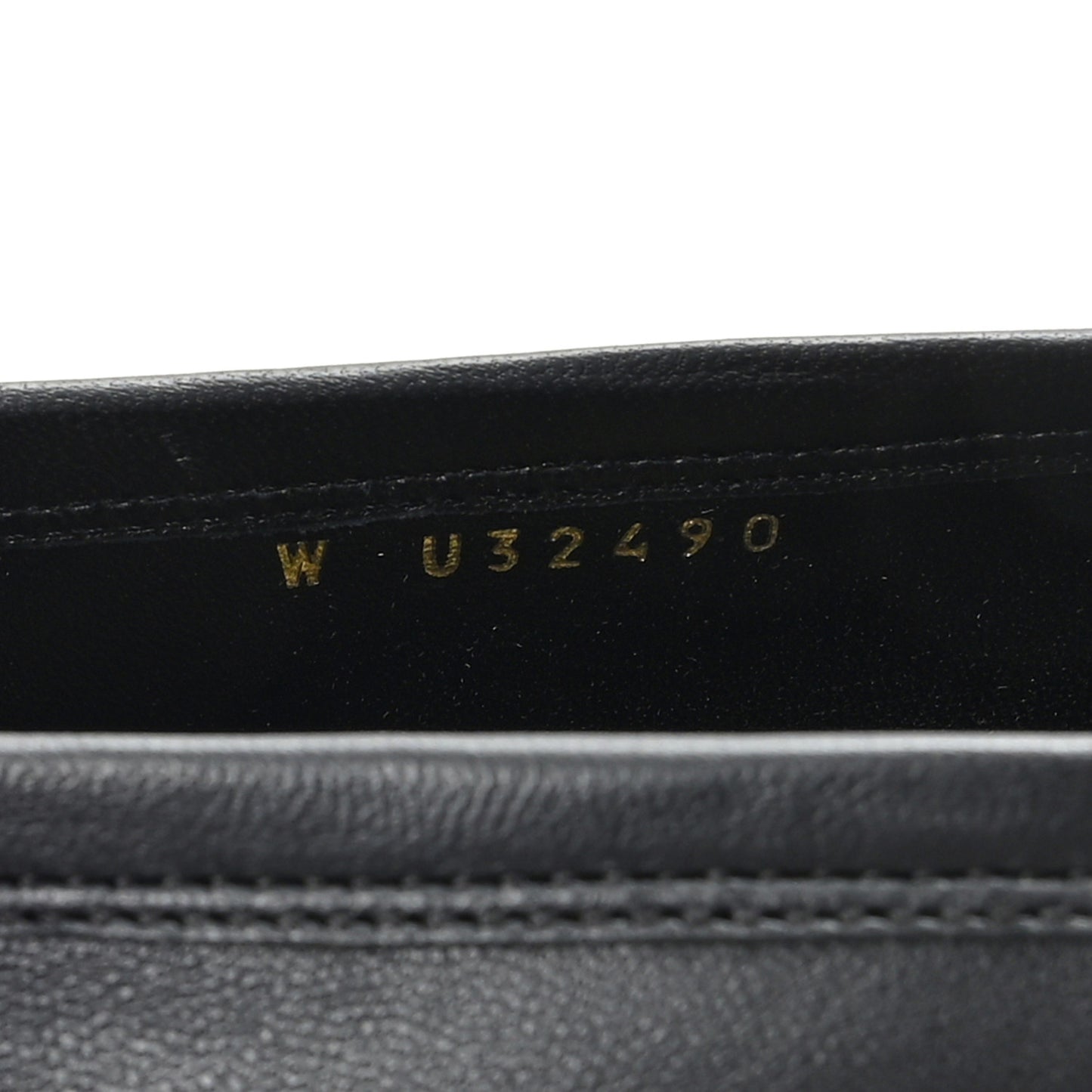 Lambskin Mens Stitched CC Loafers 42 Black