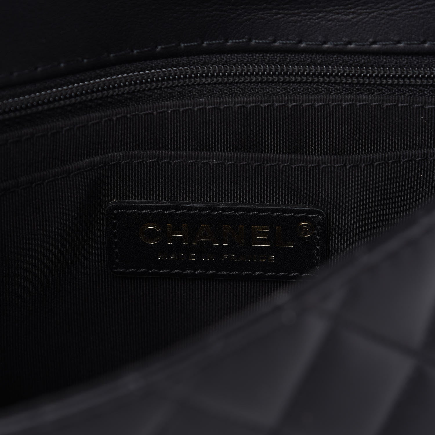 Chanel Calfskin Quilted Small Strap Into Flap Bag Black Brown 9 of 12