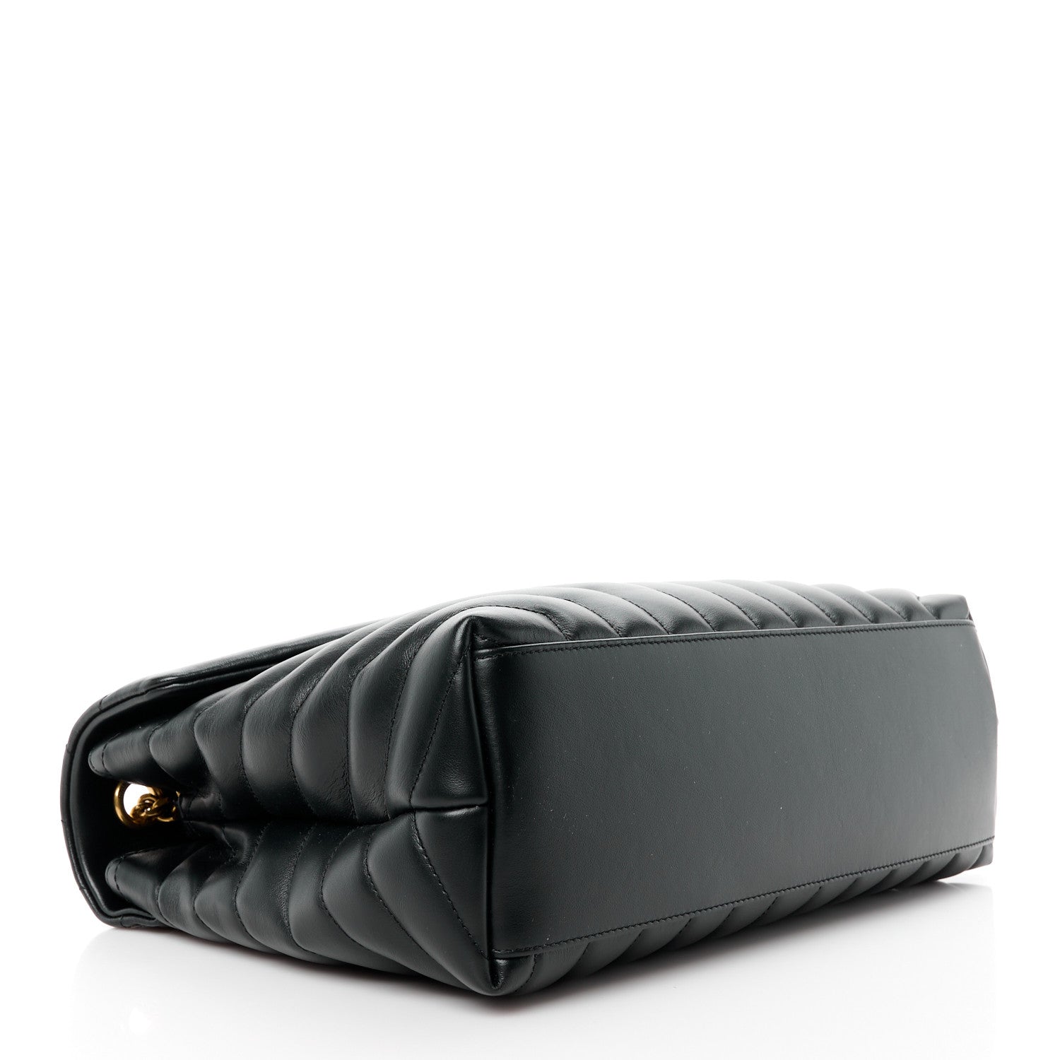 Saint Laurent Calfskin Y Quilted Monogram Medium Loulou Chain Satchel Black 4 of 11