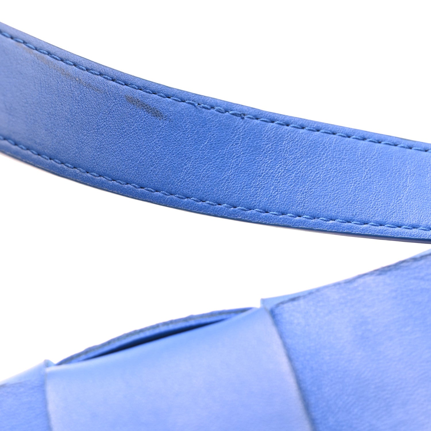 Bottega Veneta Lambskin Maxi Intrecciato Cassette Crossbody Bag Cobalt 11 of 11