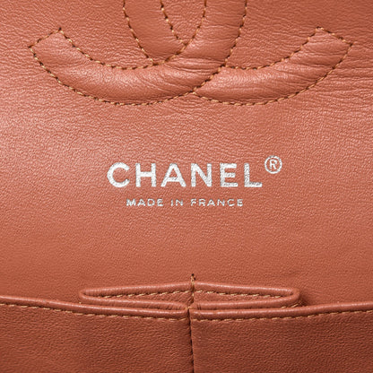 Chanel Patent Quilted Medium Double Flap Orange 7 of 13
