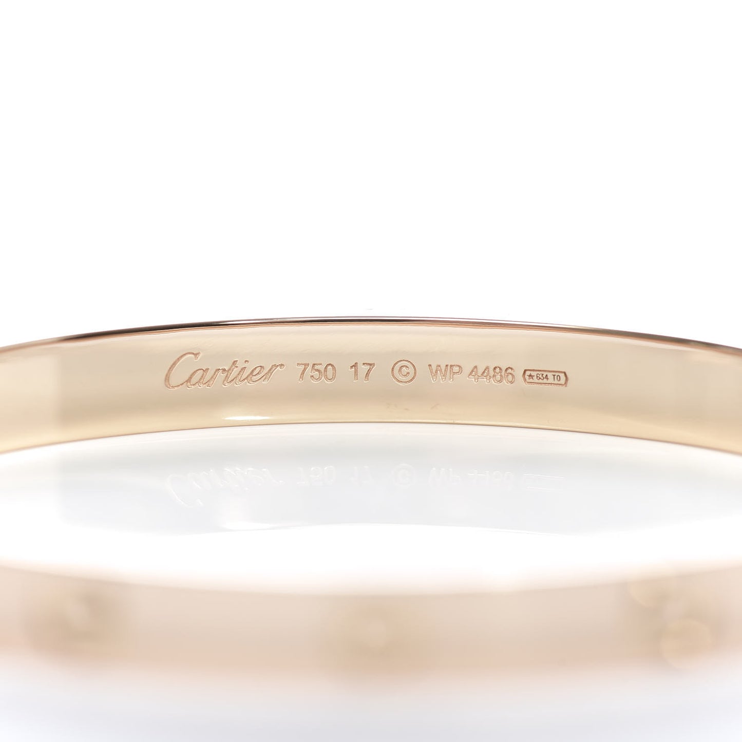 18K Pink Gold LOVE Bracelet 17