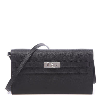 Hermes Epsom Kelly Wallet To Go Black 1 of 11