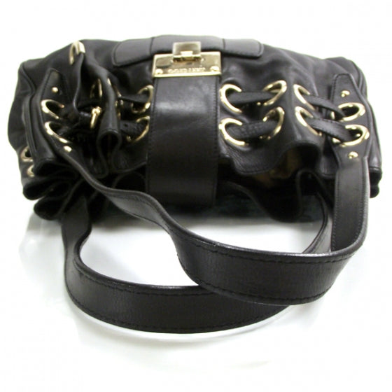 Jimmy Choo Leather Riki Black 6 of 9