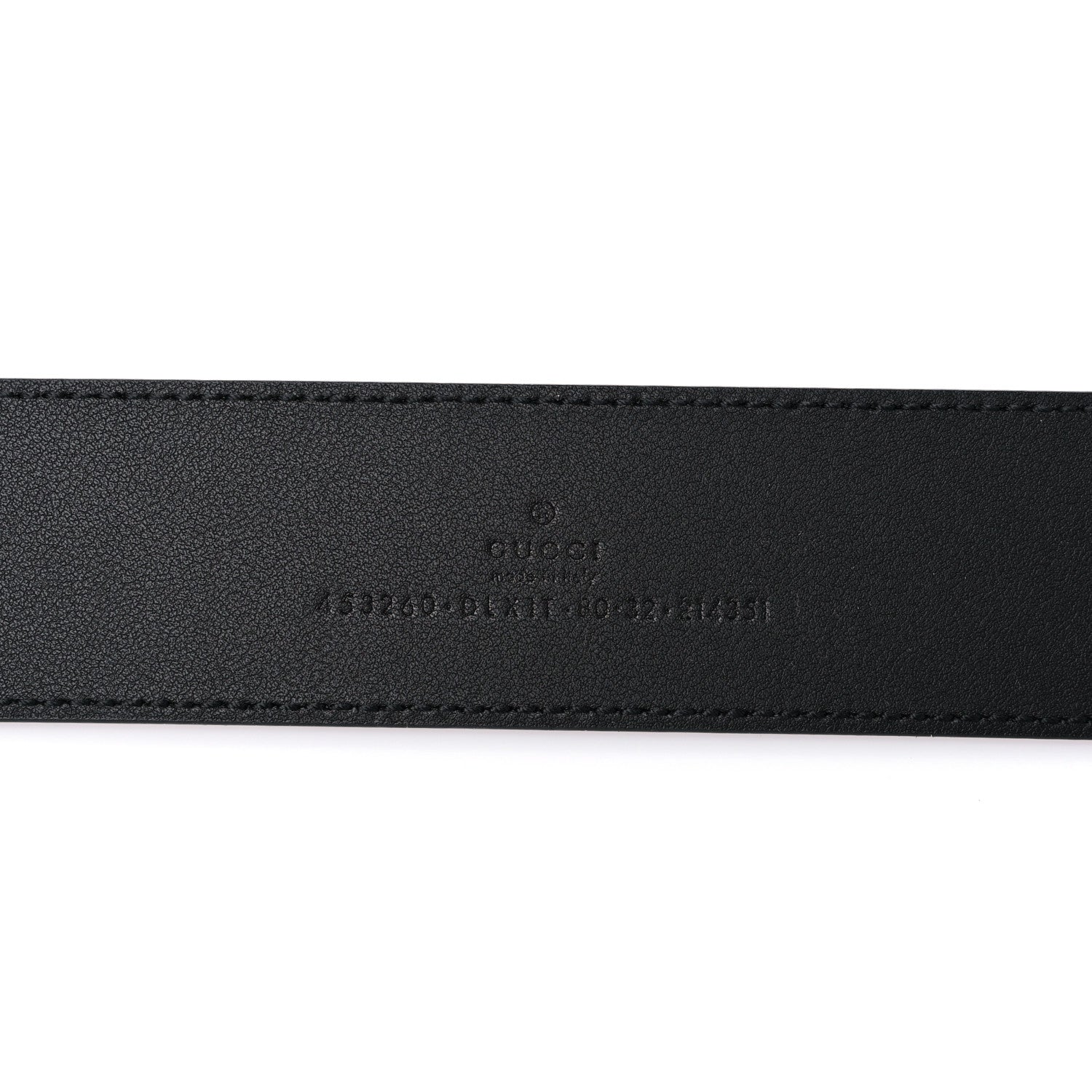 Gucci Moon Calfskin Pearl Double G 40mm Belt 80 32 Black Cream 3 of 5