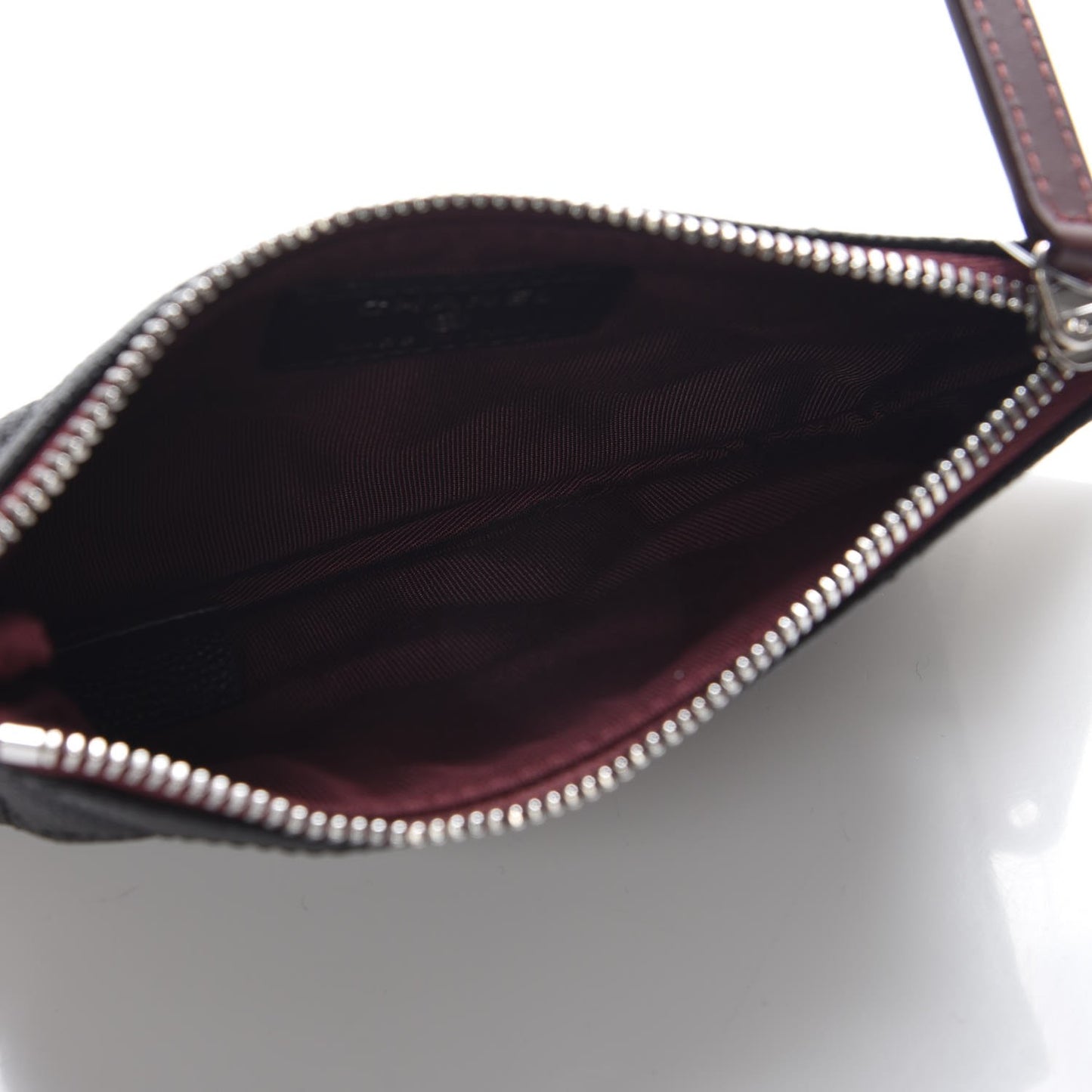 Caviar Quilted Small Cosmetic Case Black