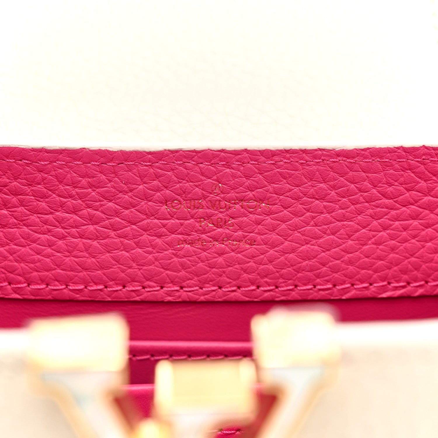 Louis Vuitton Taurillon Capucines Capushell Mini White 6 of 10