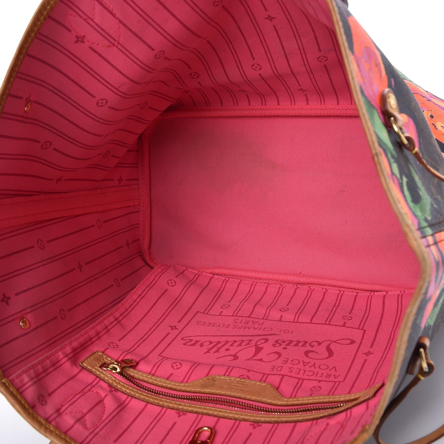 Louis Vuitton Monogram Roses Neverfull MM 5 of 9