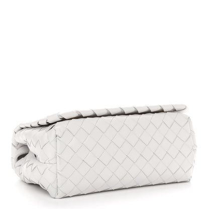 Bottega Veneta Nappa Intrecciato Shoulder Bag White 4 of 13
