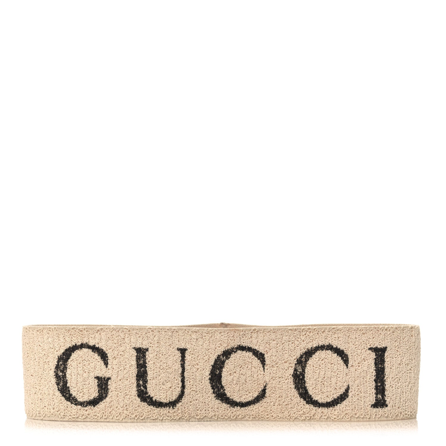Gucci Cotton Elastic Gucci Logo Headband White 1 of 4