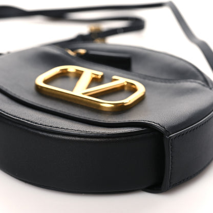 Valentino Garavani Calfskin VLogo Round Crossbody Bag Black 8 of 8