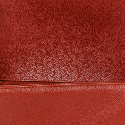 Chanel Caviar Quilted Medium Boy Flap Dark Orange 8 of 11