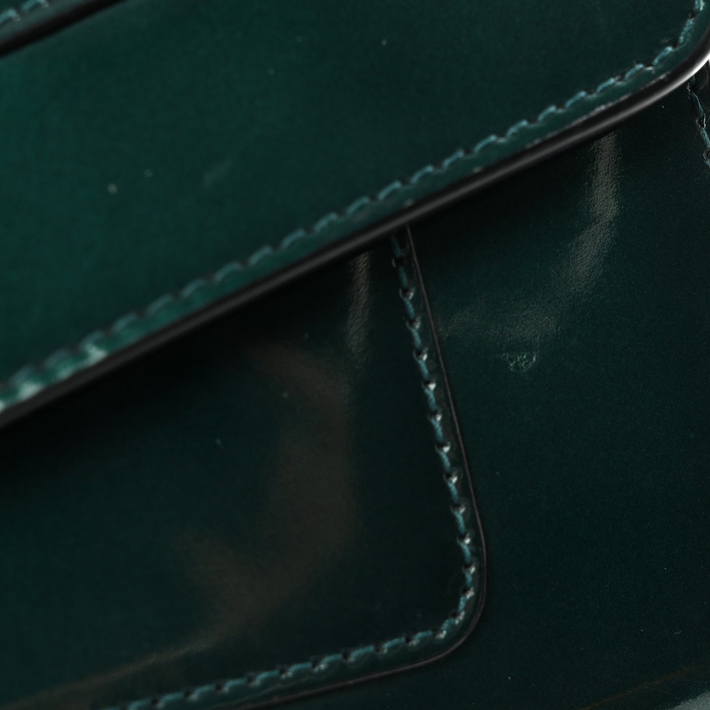 Metallic Calfskin Serpenti Forever Wallet Emerald