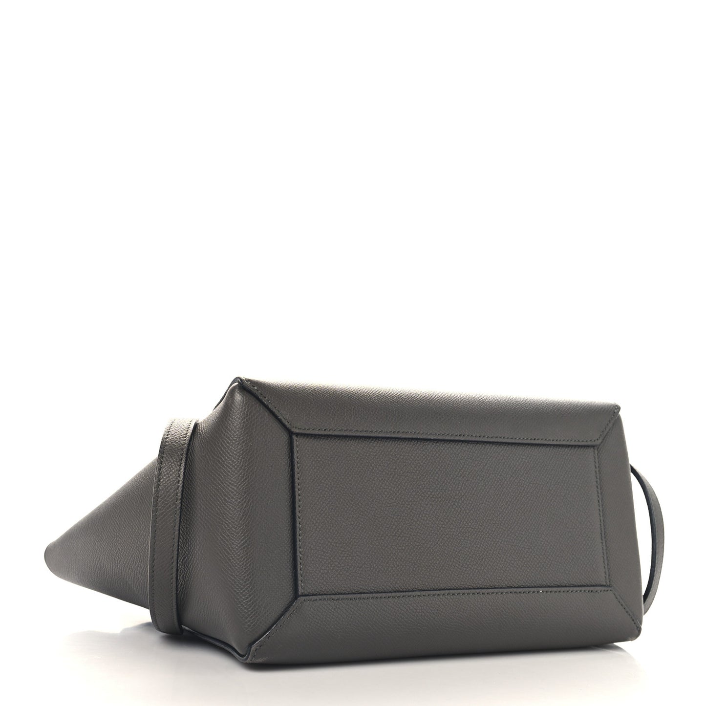 Grained Calfskin Micro Belt Bag Grey