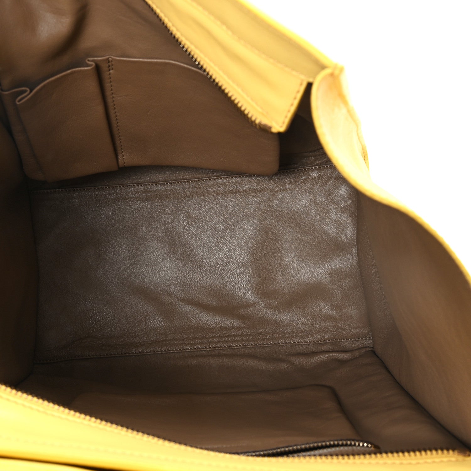 Celine Smooth Calfskin Mini Luggage Citron 5 of 11