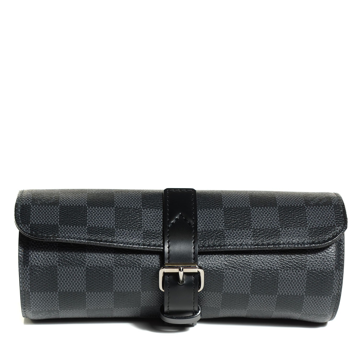 Louis Vuitton Damier Graphite 3 Watch Travel Case 1 of 7