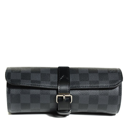 Louis Vuitton Damier Graphite 3 Watch Travel Case 1 of 7