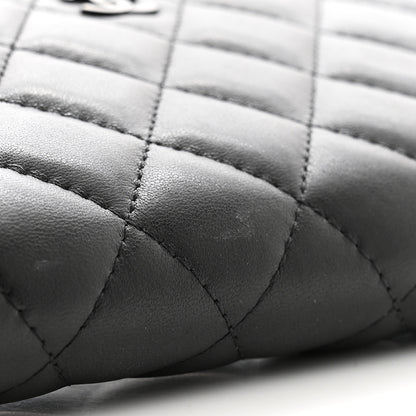 Chanel Lambskin Quilted Large Gusset Zip Around Wallet So Black 9 of 13