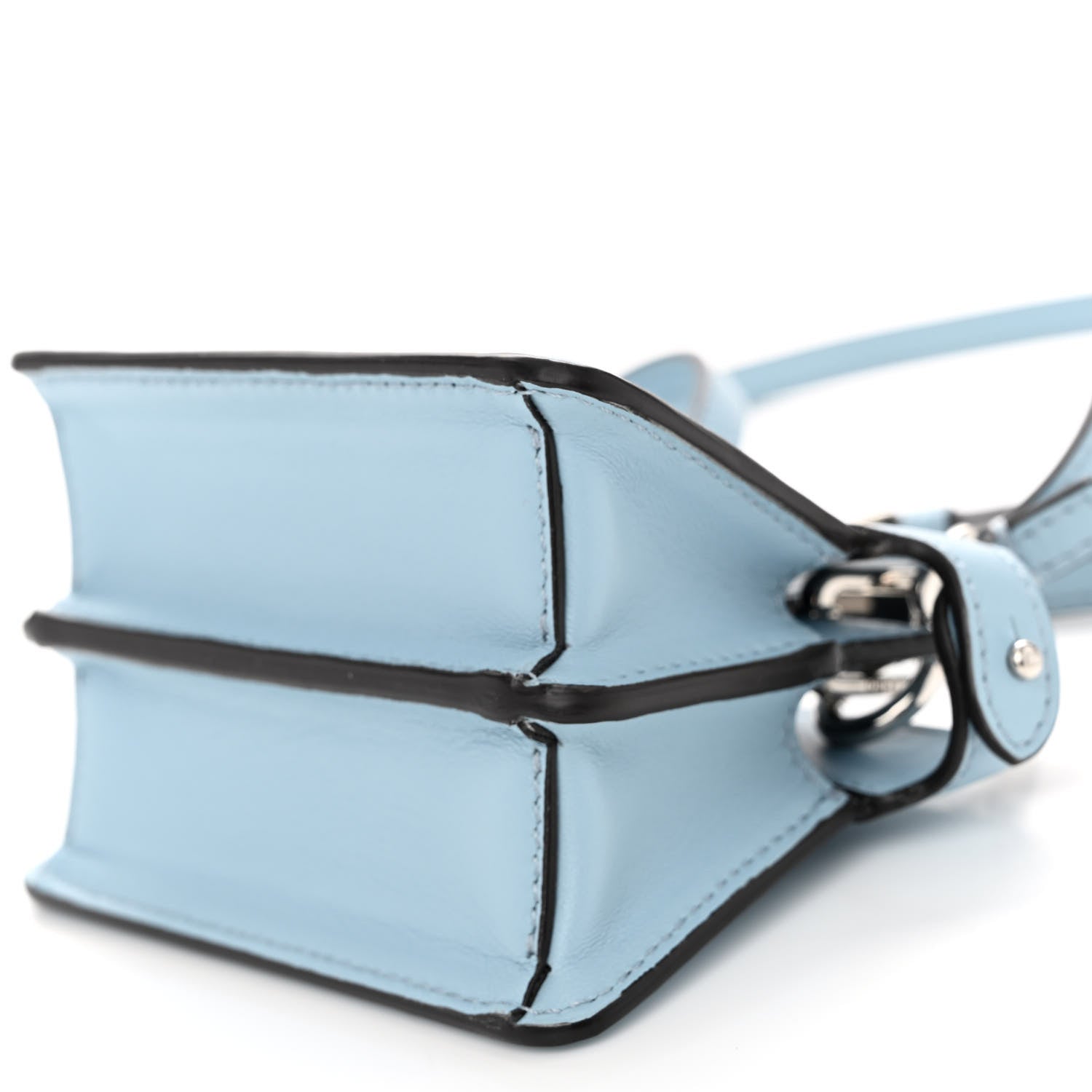 Fendi Shiny Nappa Nano Peekaboo Maxi Handle Satchel Azzurro Baby 10 of 10