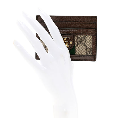 Gucci GG Supreme Monogram Ophidia Card Holder Brown 2 of 7