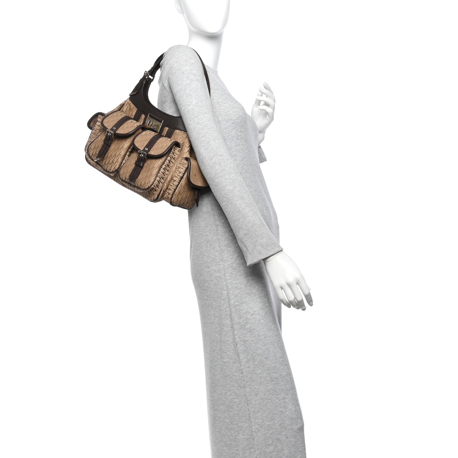 Christian Dior Diorissimo Hobo Brown 2 of 10