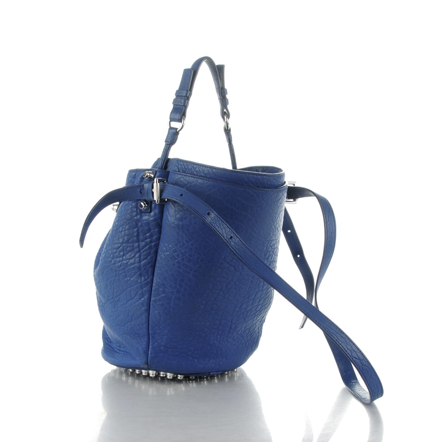 Alexander Wang Pebbled Lambskin Diego Royal Blue 3 of 8