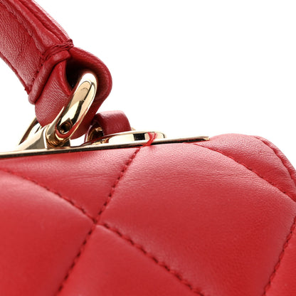 Chanel Lambskin Quilted Small Trendy CC Flap Dual Handle Bag Red 16 of 16