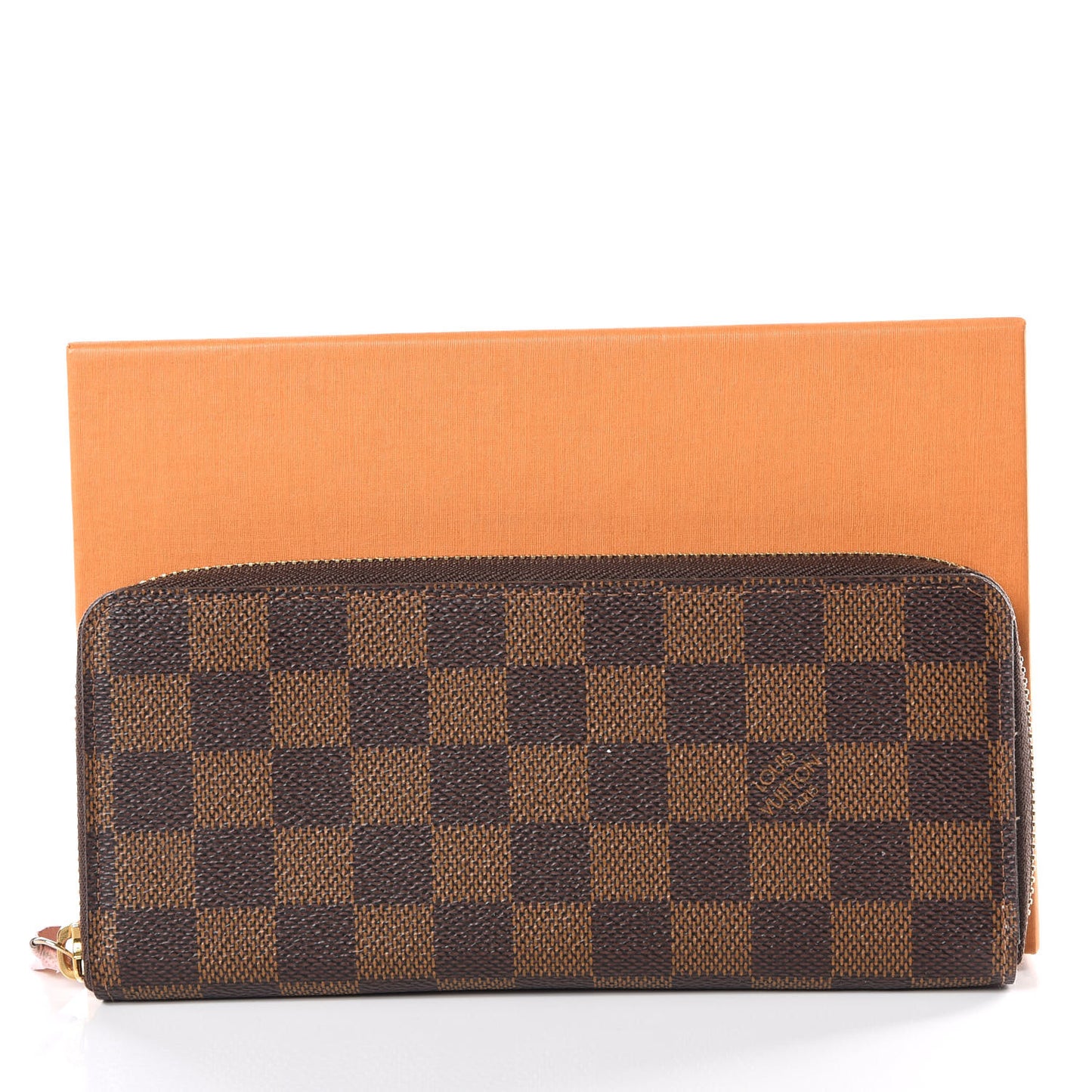 Damier Ebene Clemence Wallet Rose Ballerine
