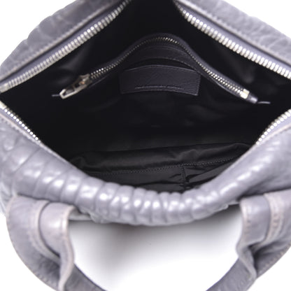 Alexander Wang Pebbled Lambskin Rocco Tundra Silver Hardware 4 of 10