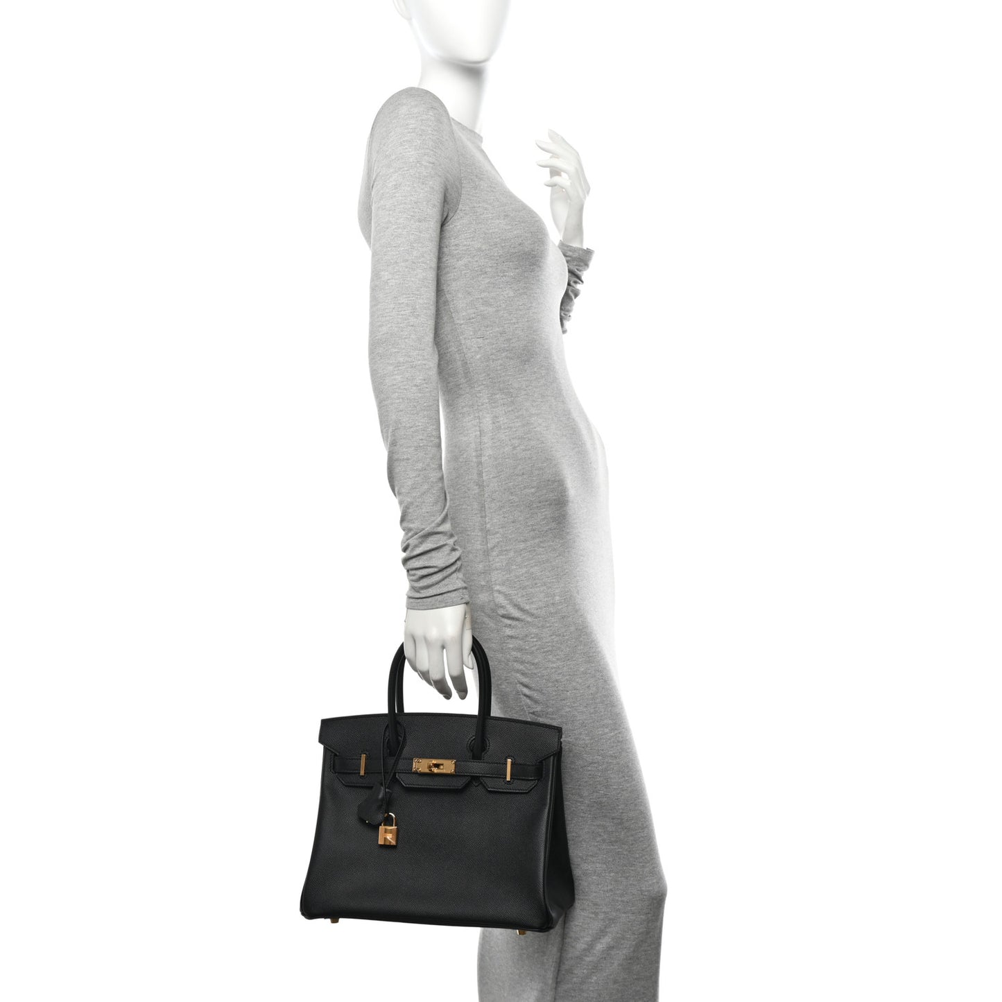 Epsom Birkin 30 Black