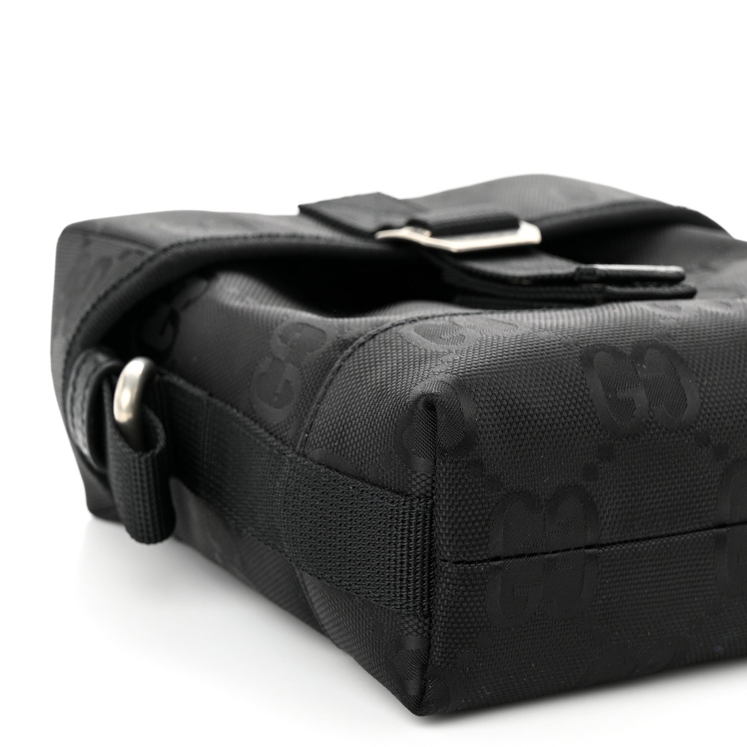 Gucci Econyl Nylon Monogram Off The Grid Messenger Bag Black 9 of 11