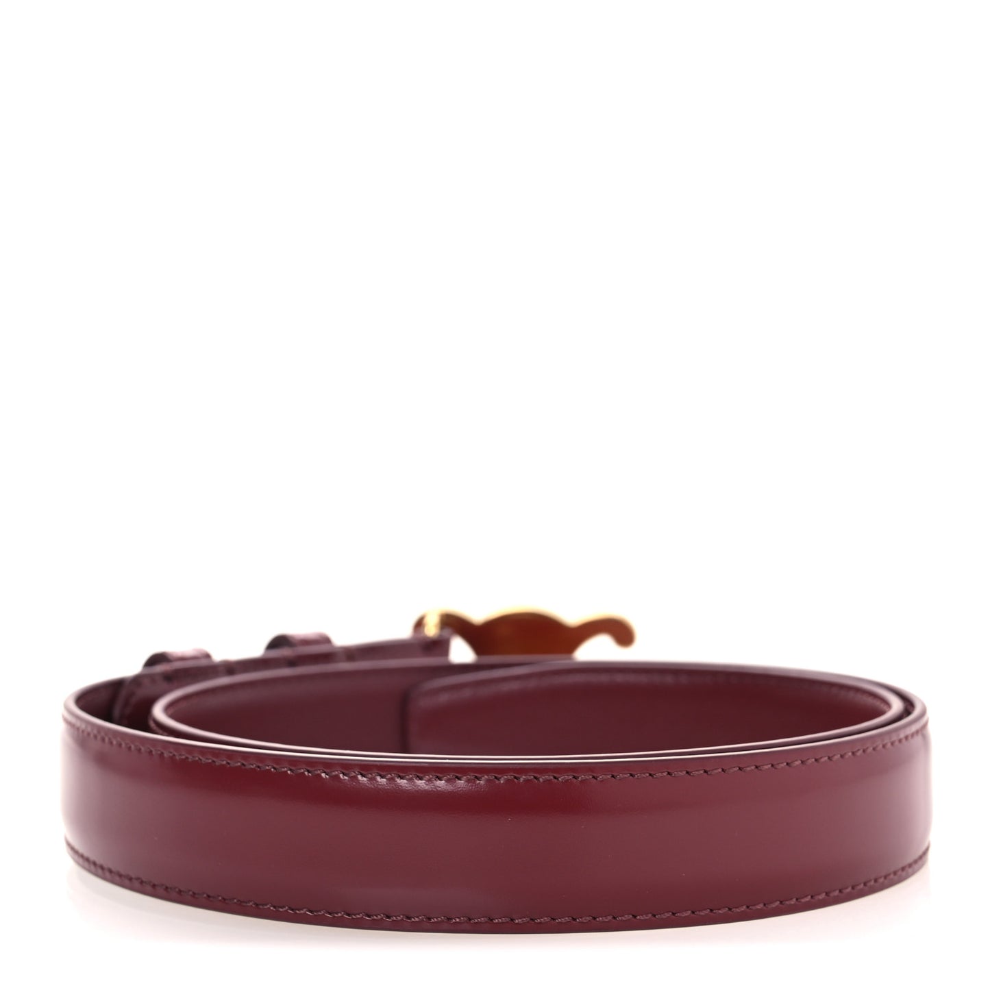 Box Calfskin Medium 25mm Triomphe Belt 70 Light Burgundy