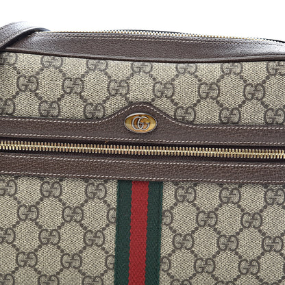 Gucci GG Supreme Monogram Web Small Ophidia Shoulder Bag Brown 12 of 12