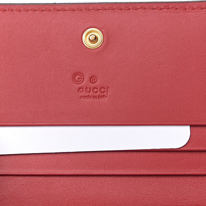 Gucci GG Supreme Monogram Blooms Card Case Wallet Beige Blue Navy Hibiscus Red 5 of 6