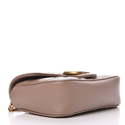 Gucci Calfskin Matelasse Super Mini GG Marmont Shoulder Bag Porcelain Rose 4 of 11