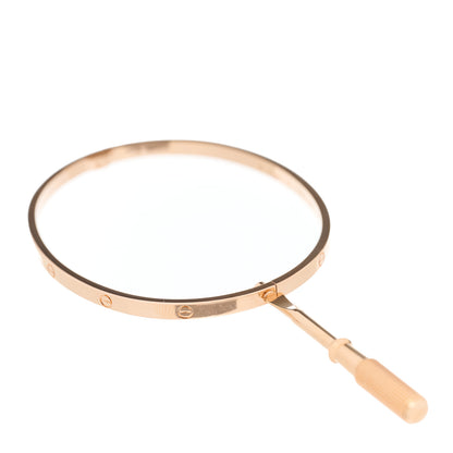 Cartier 18K Pink Gold Small LOVE Bracelet 19 4 of 5