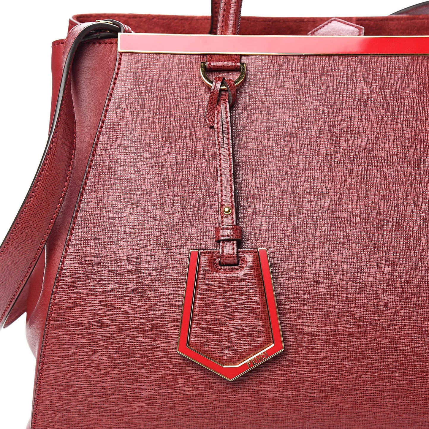 Vitello Elite Regular 2Jours Tote Rosso Scuro Ciliegia