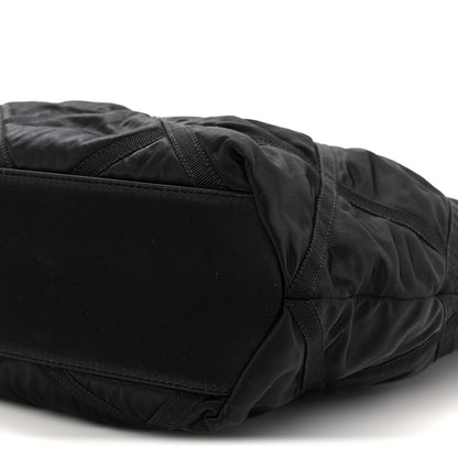 Chanel Nylon Grosgrain Quilted Lifestyle Shopping Tote Black 11 of 11
