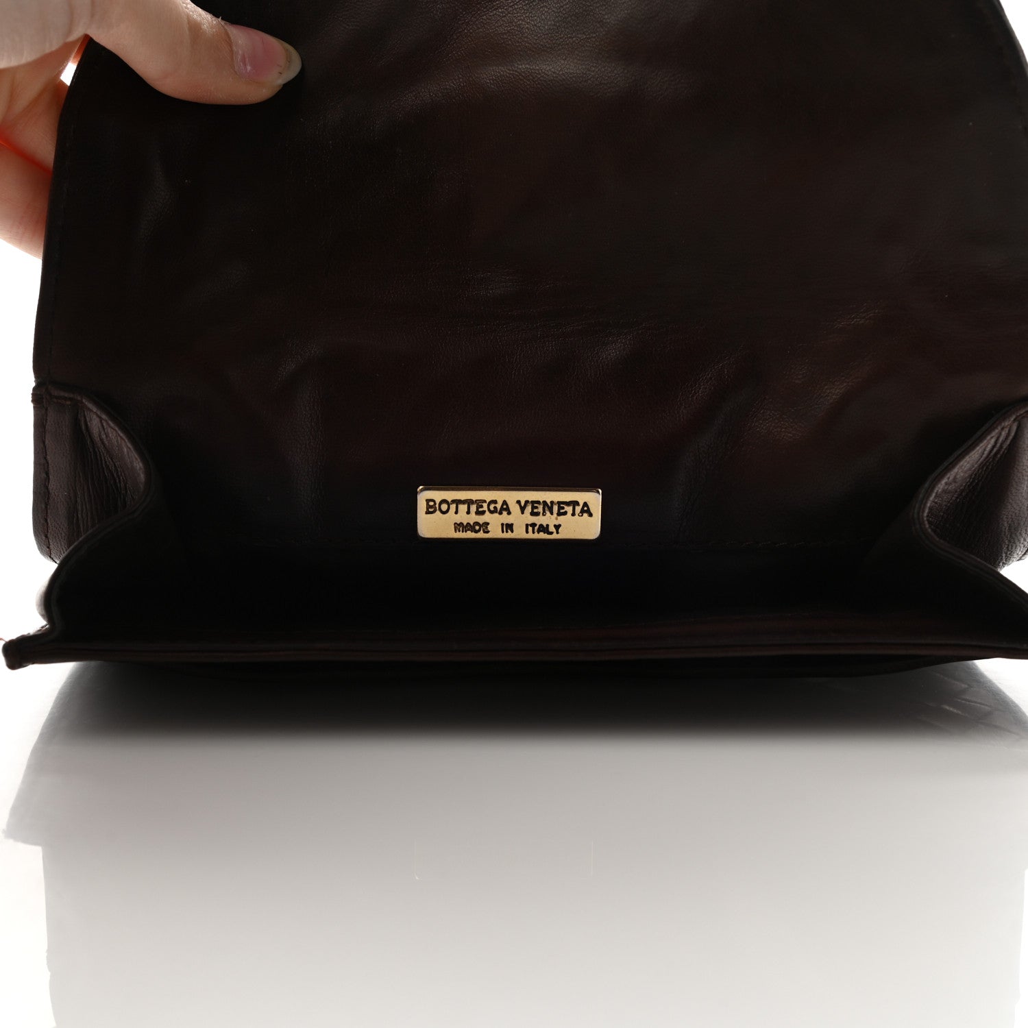 Bottega Veneta Nappa Intrecciato Flap Clutch 6 of 11