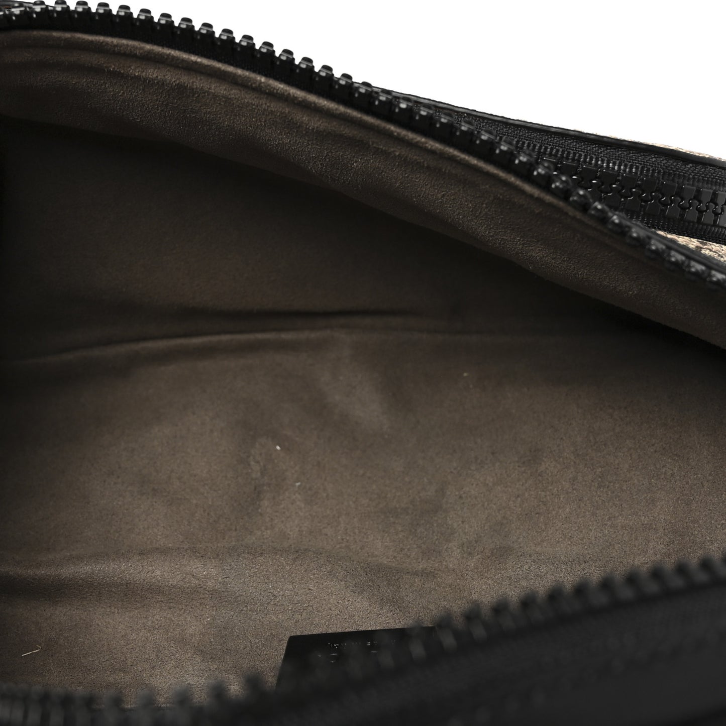 GG Supreme Monogram Large Belt Bag Beige Ebony Black