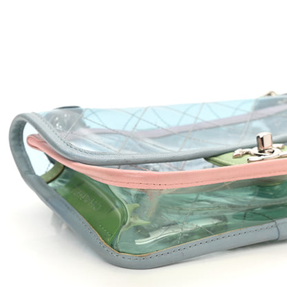 Chanel Lambskin PVC Quilted Mini Coco Splash Flap Blue Green 9 of 12