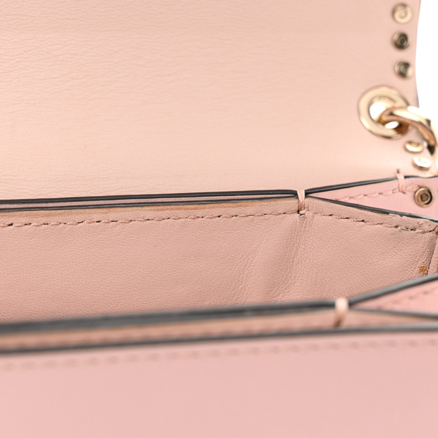 Valentino Garavani Vitello Rockstud Cabana Shoulder Bag Water Rose 14 of 18