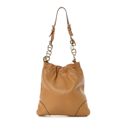 Prada Vitello Daino Chain Shoulder Bag Cuoio 1 of 9