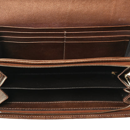 Gucci Metallic Guccissima Lovely Heart Continental Wallet Bronze 6 of 6