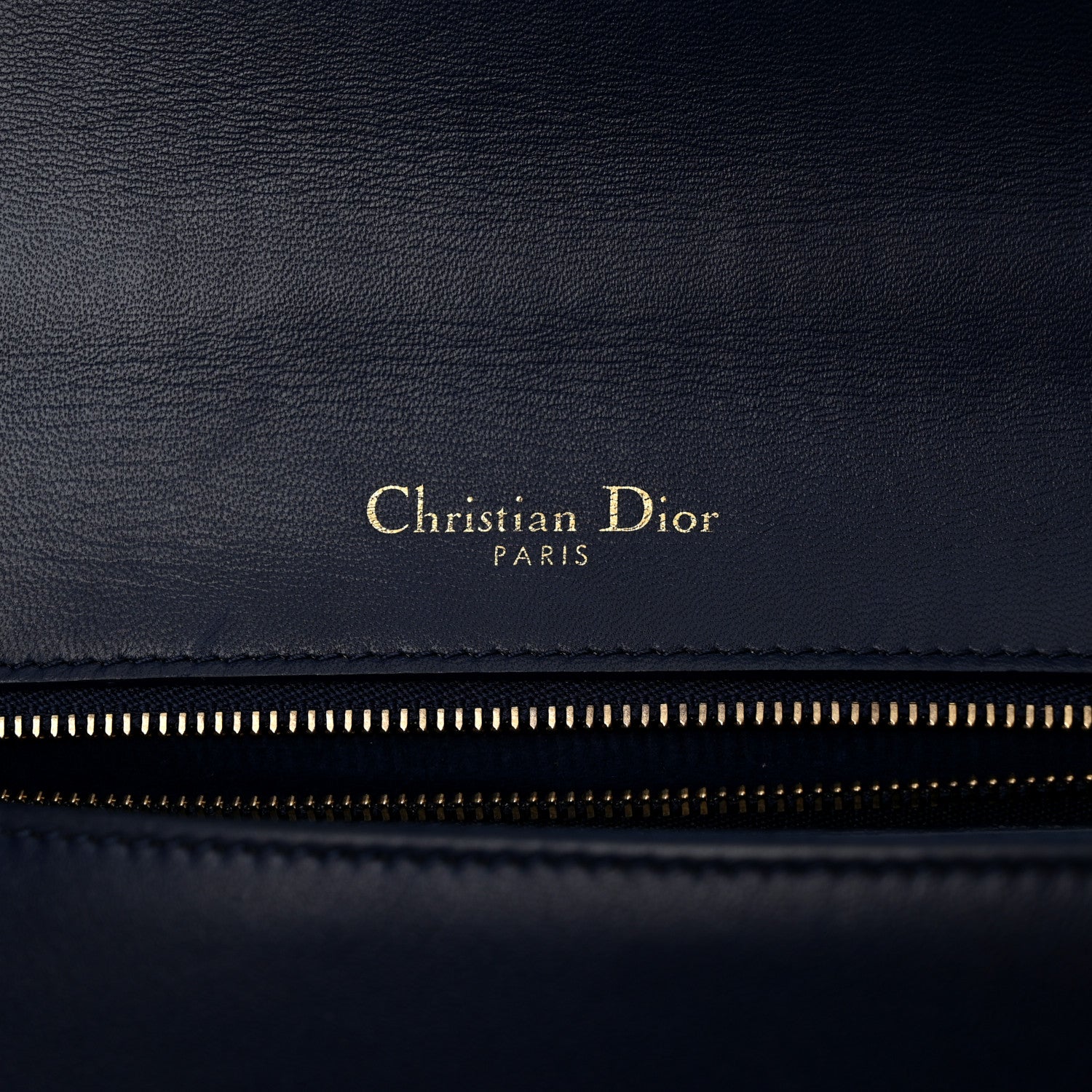 Christian Dior Lambskin Studded Medium Diorama Flap Bag Blue 6 of 10