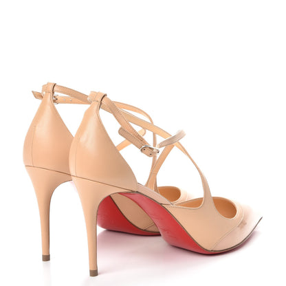 Christian Louboutin Patent Shiny Nappa Crissos 85 Pumps 39.5 Doudou 4 of 9