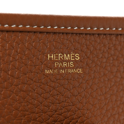 Hermes Taurillon Clemence Evelyne III PM Gold 6 of 9
